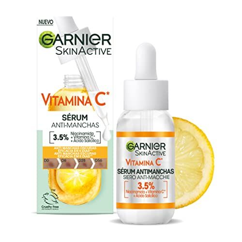 Garnier Sérum Antimanchas con Vitamina C, Niacinamida y Ácido Salicílico. 