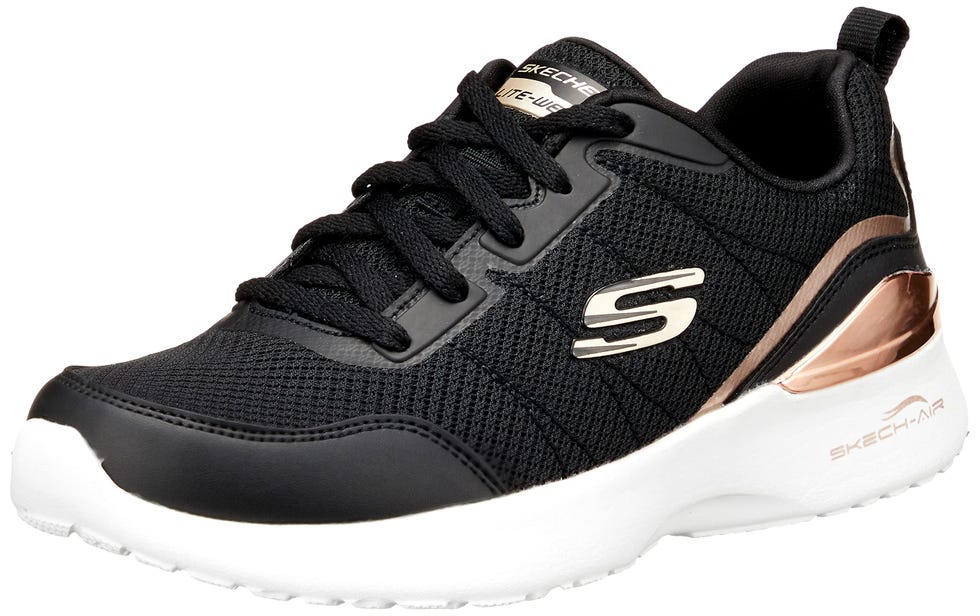 Skechers Black Mesh / Rose Gold Trim