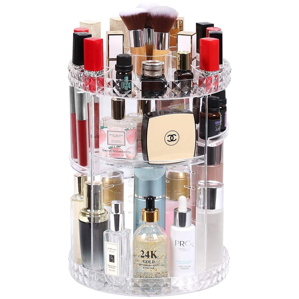 Light Luxury Countertop Makeup Organizer Skin Care Products