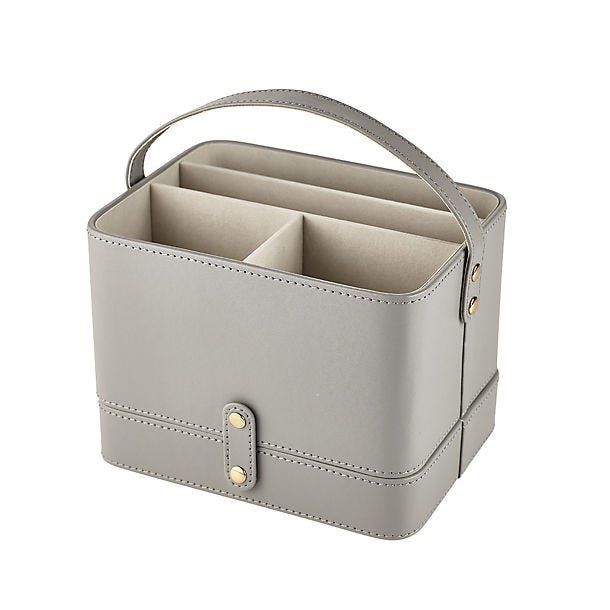 Lakeland Faux Leather Make-Up Caddy with Storage Tray