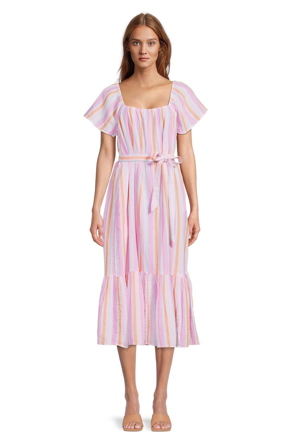 Time & Tru Flutter Sleeve Dress Time & Tru Flutter Sleeve Dress