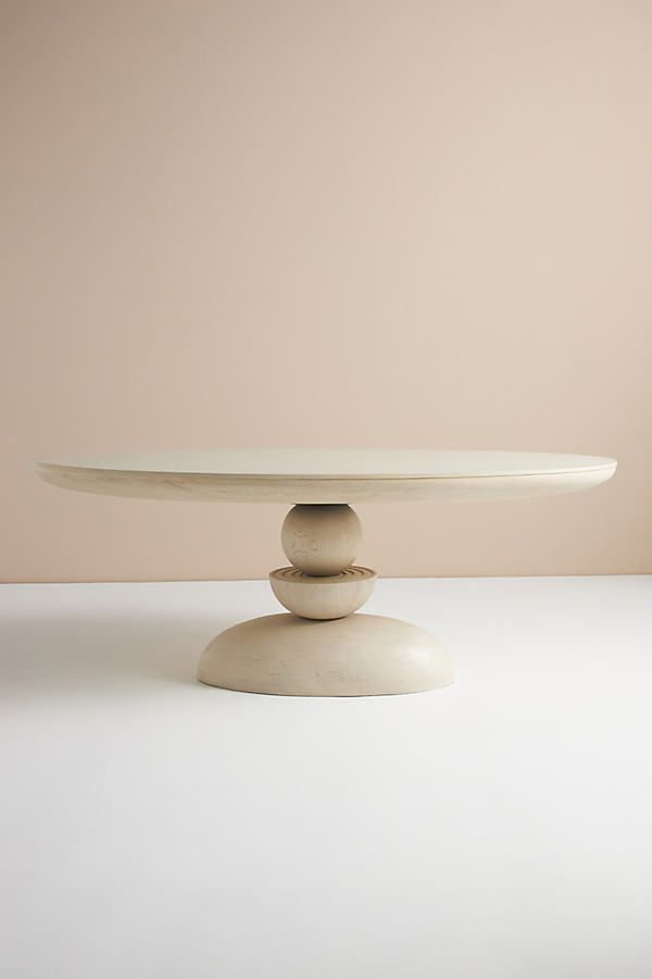 Sonali Oval Dining Table By Anthropologie in Beige