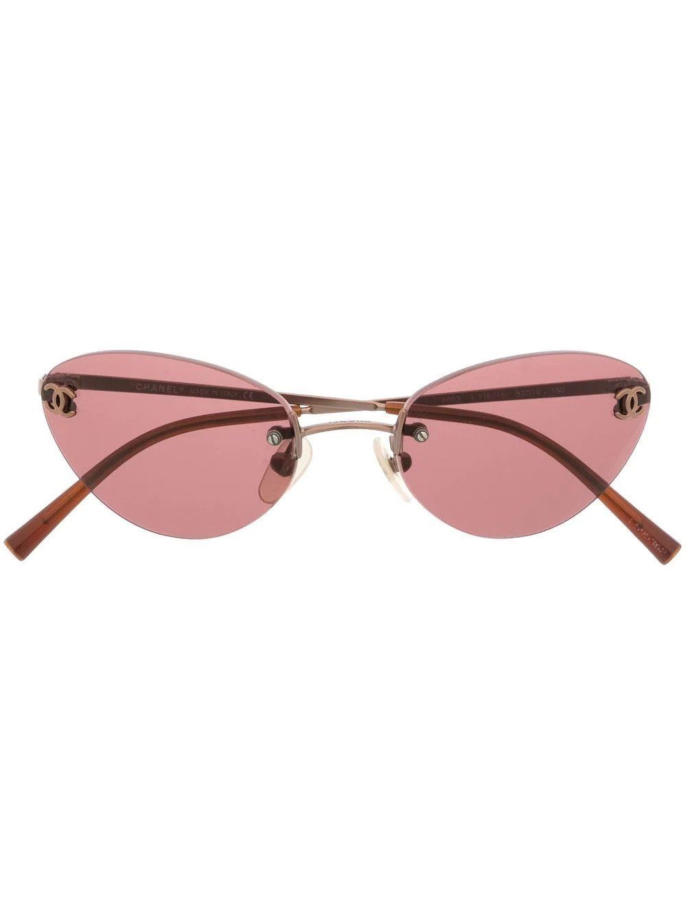 Chanel Pink Rimless Sunglasses - Ann's Fabulous Closeouts