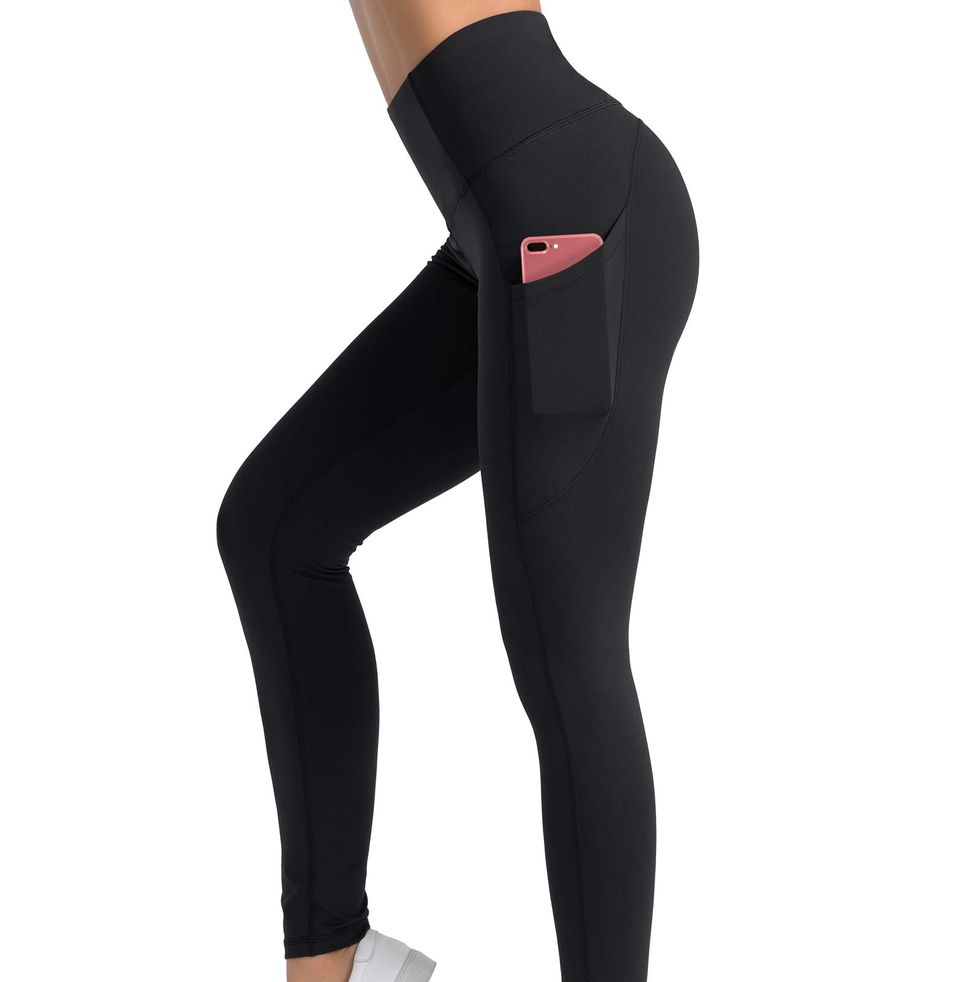 Women's High Waist Active Yoga Slimming Workout Leggings With Tech Pockets  S-3XL