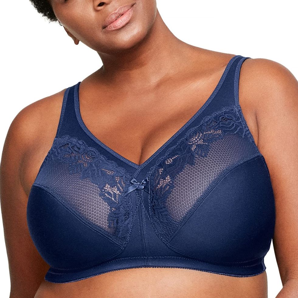  Minimizer Bras For Women Full Coverage Underwire Bras For  Heavy Breast 38D Pastel Blue