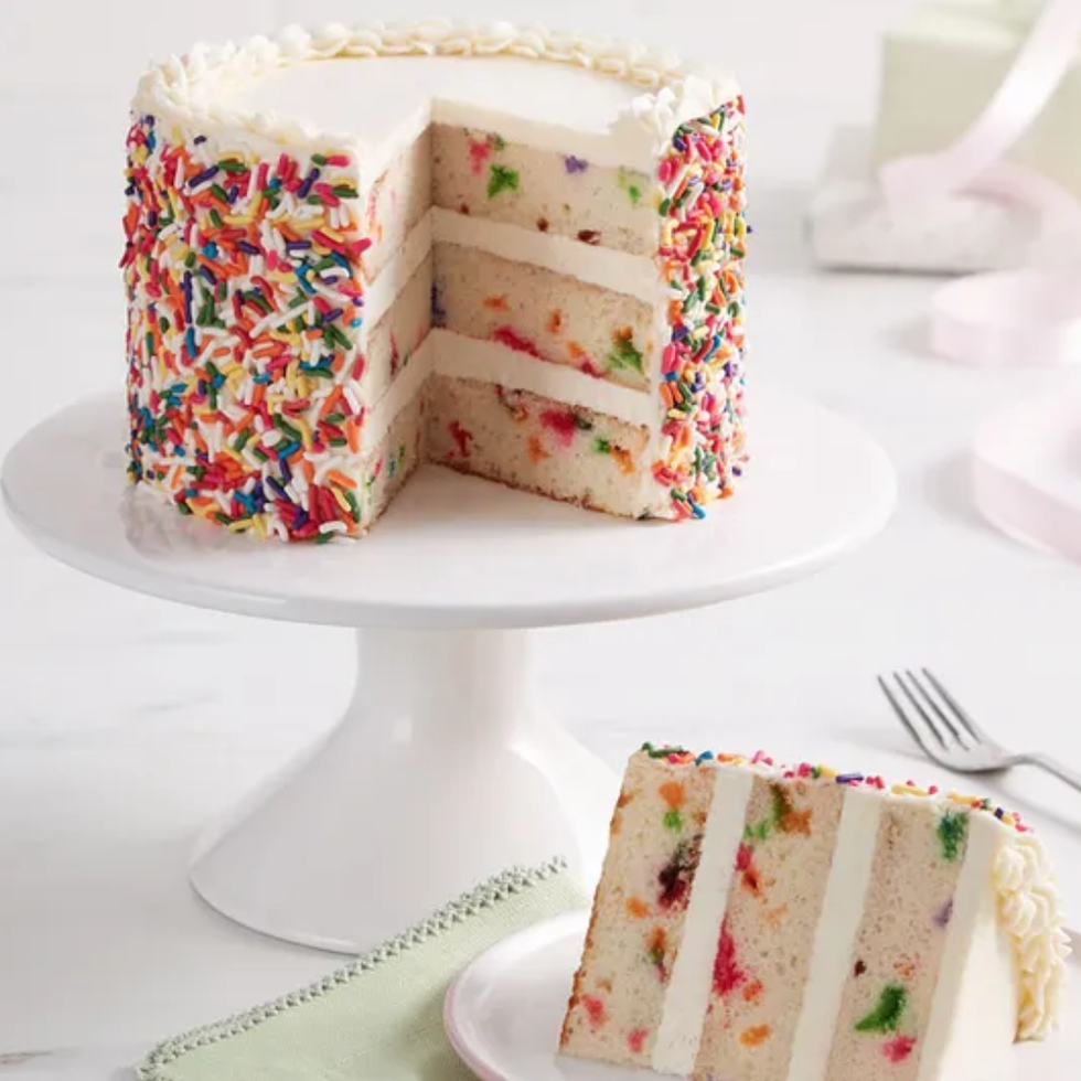 Rainbow Sprinkle Celebration Cake™