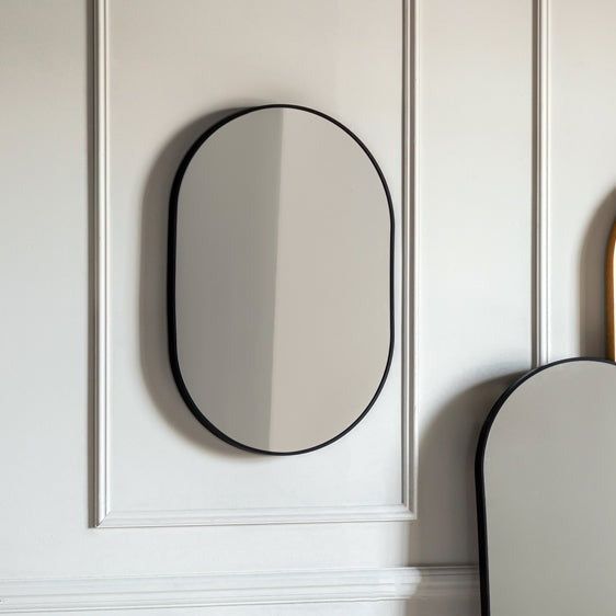 Ornica small organic shaped mirror, brass, La Redoute Interieurs