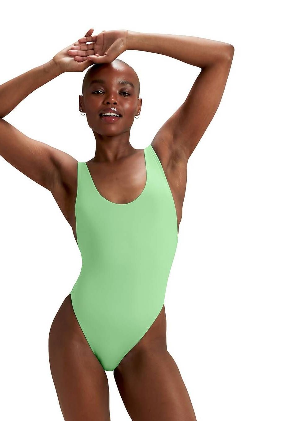 Speedo Womens Endurance Dive Muscleback Thin Strap One Piece Swimsuit 