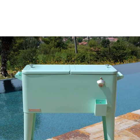 80-Quart Classic Outdoor Patio Cooler with Wheels