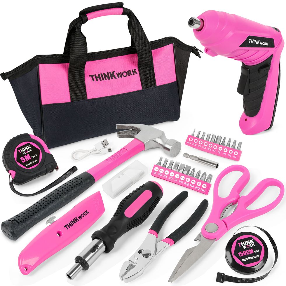 Ladies 40-Piece Pink Tool Set 
