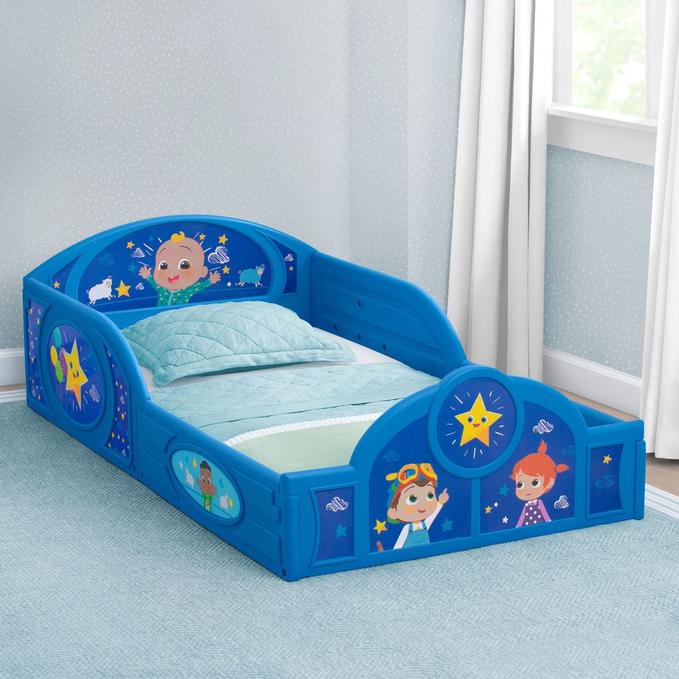 CoComelon Sleep and Play Plastic Toddler Bed