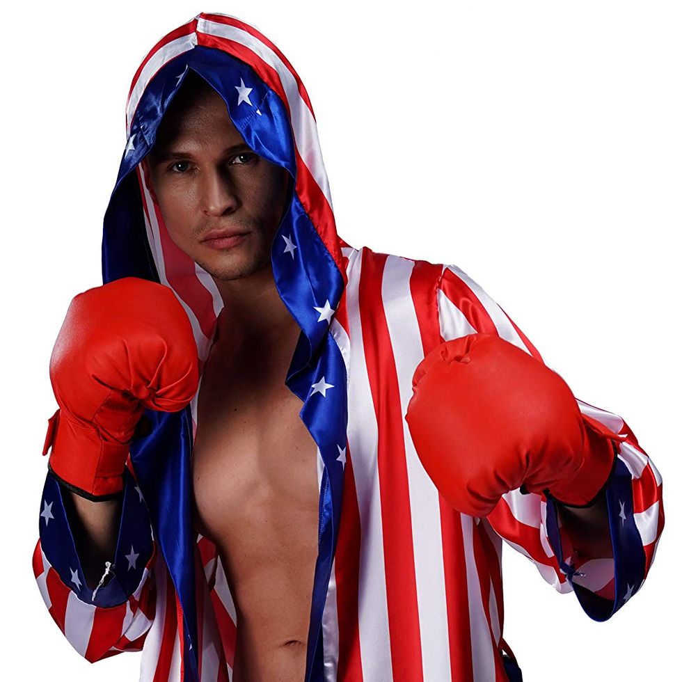 American Flag Boxing Costume with Robe and Shorts