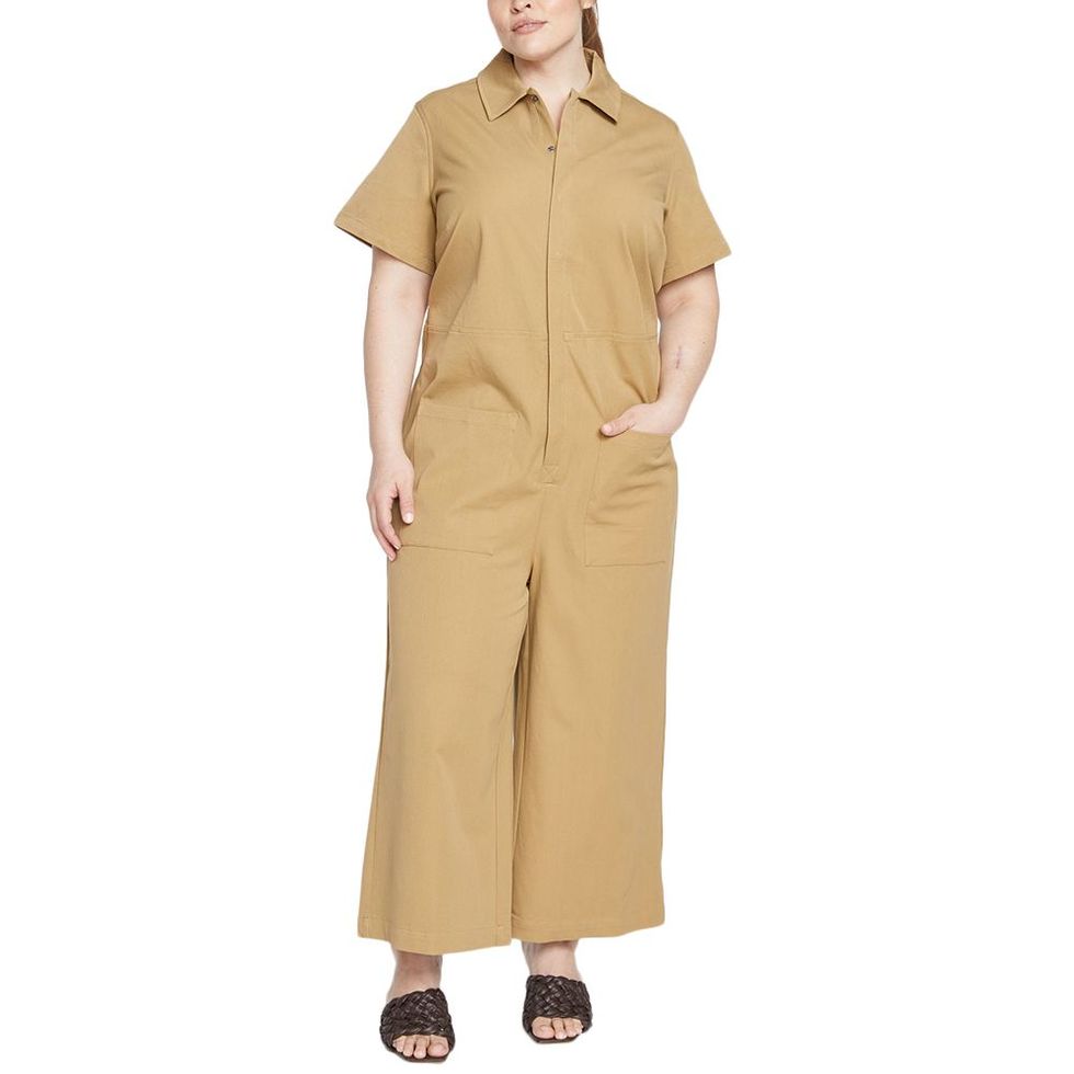 Kate Stretch Cotton Twill Jumpsuit
