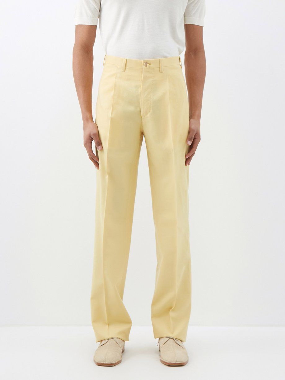 Vito pleated wool trousers