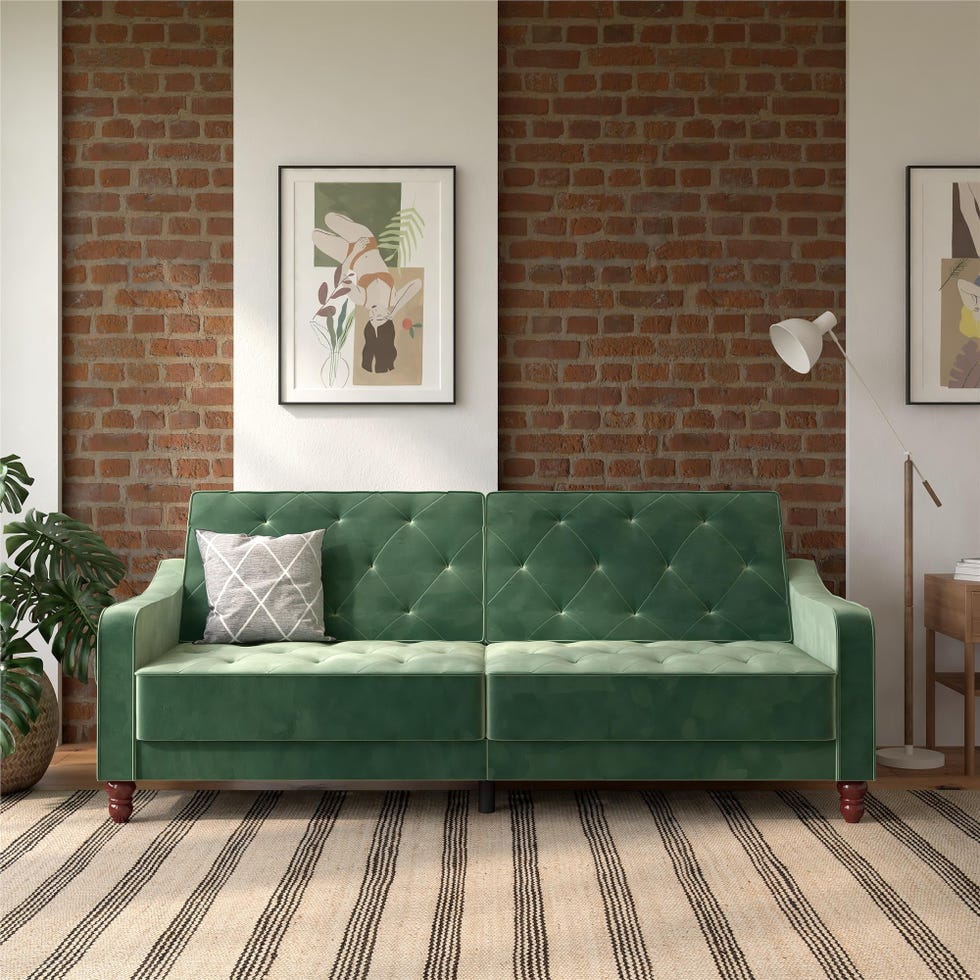 Vintage Tufted Futon
