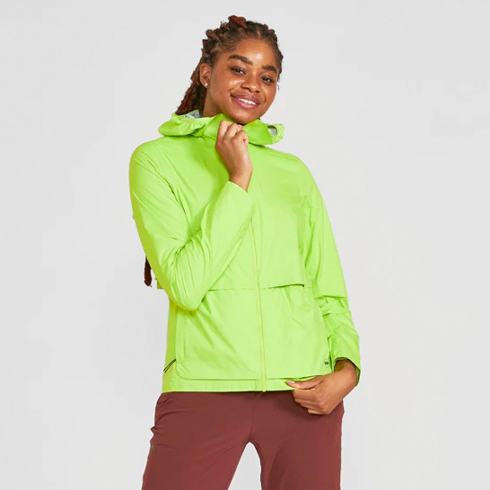 Ladies waterproof running jacket with hoo new arrivals