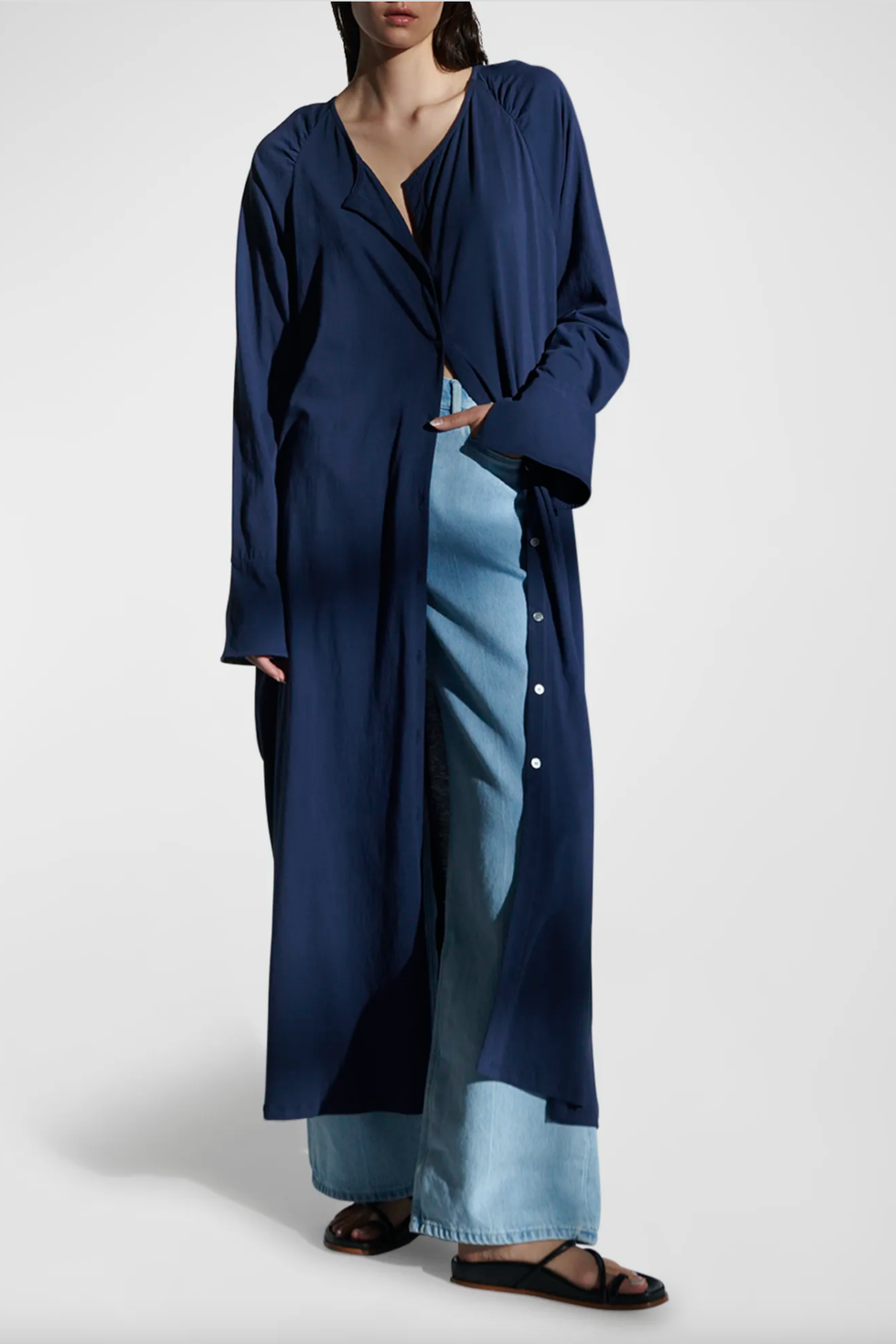 Raglan-Sleeve Pima Cotton Caftan Raglan-Sleeve Pima Cotton Caftan