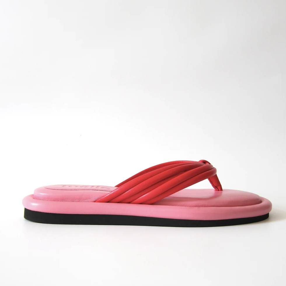 Chunky Platform Puffed Thong Flip Flop Sandals 