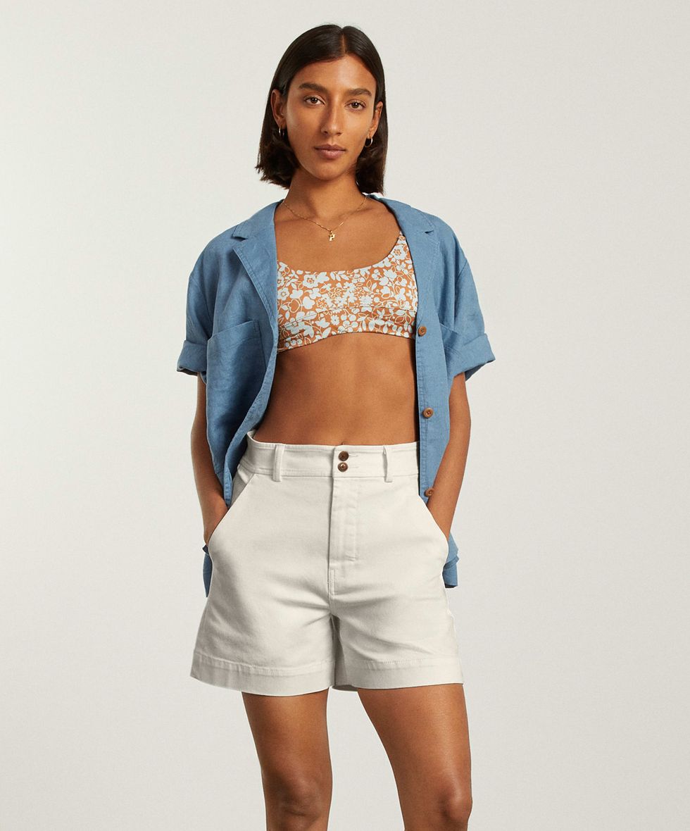The Way-High Canvas Shorts in White