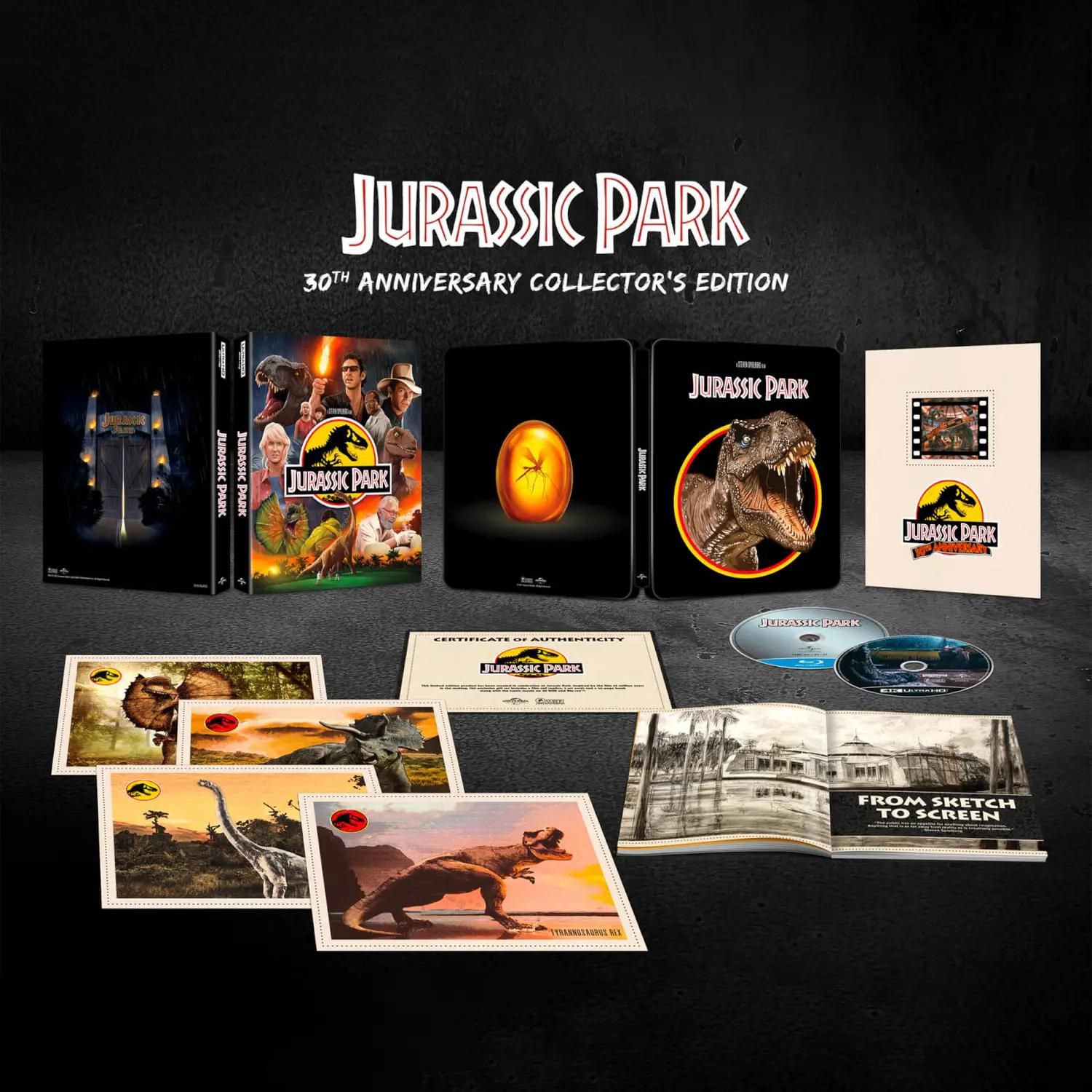 Jurassic Park Gets Deluxe 30th Anniversary 4K Steelbook Boxset