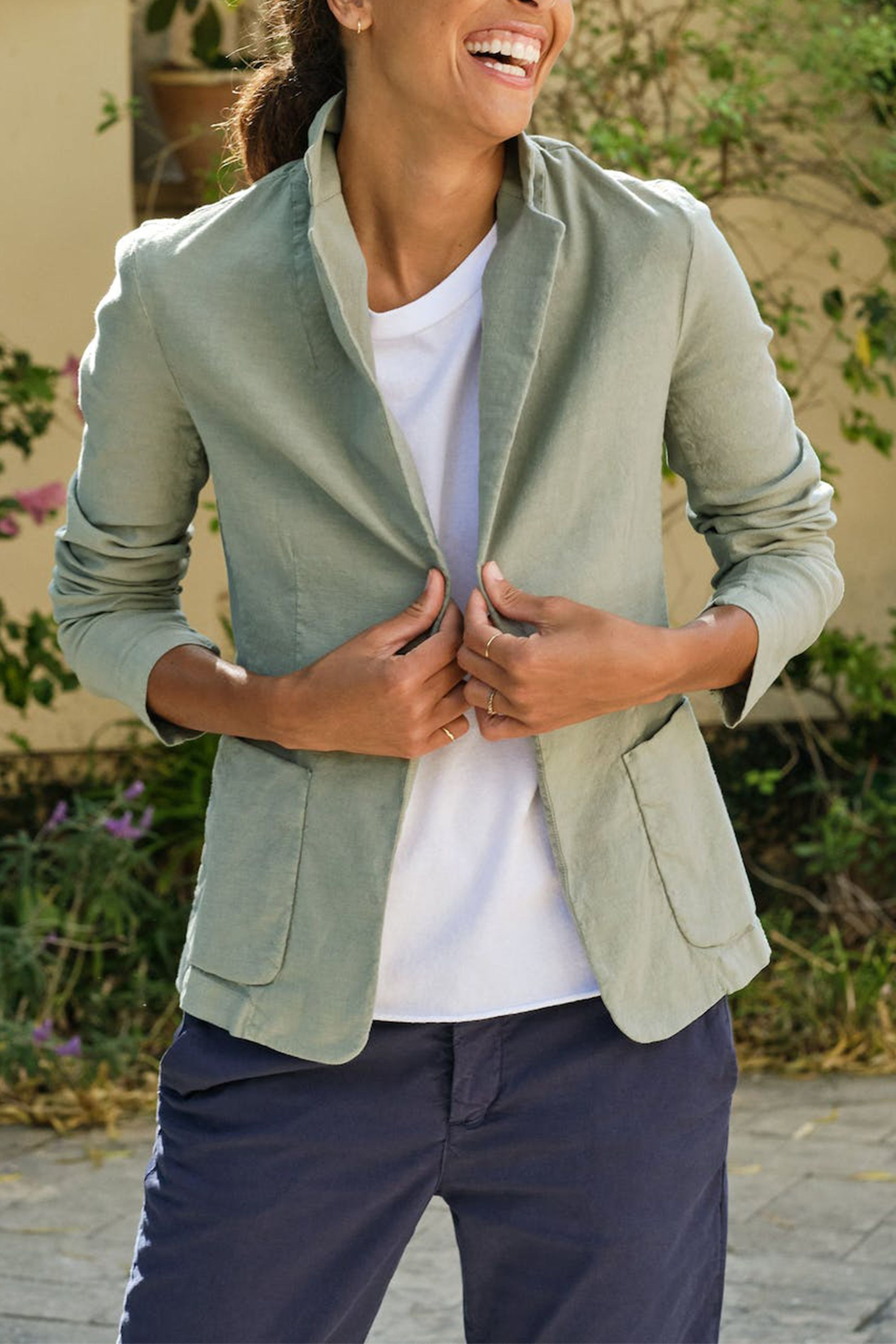 Summer sales linen blazer