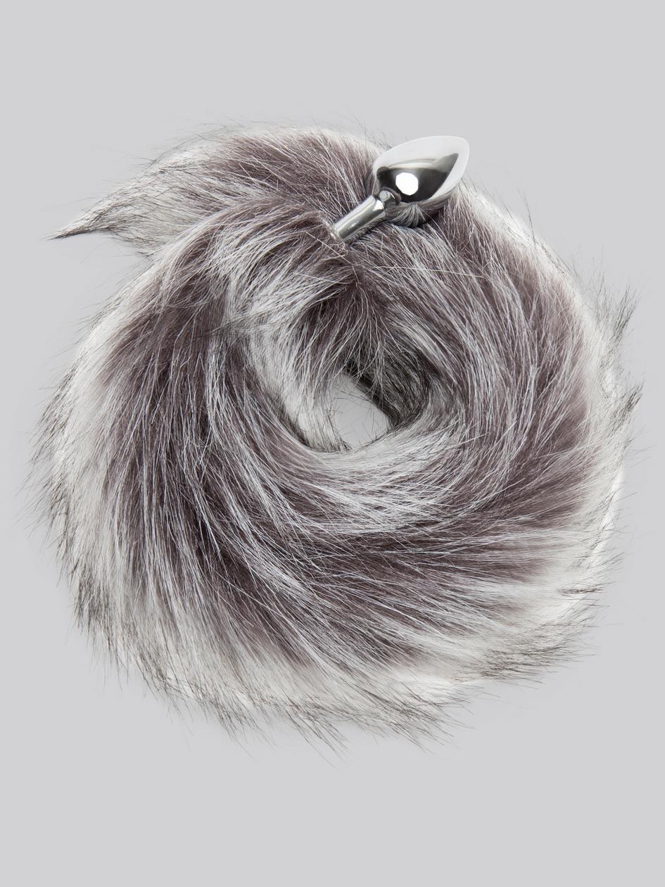 Deluxe Stainless Steel Faux Fox Tail Butt Plug