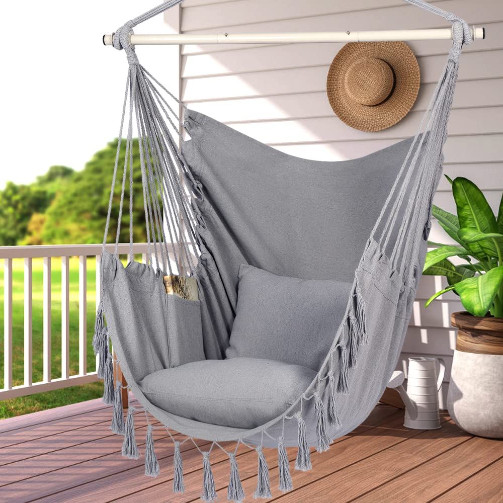 Deck hanging online chair