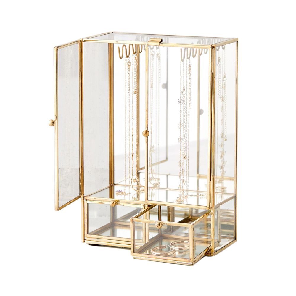 Glass shop jewelry cabinet