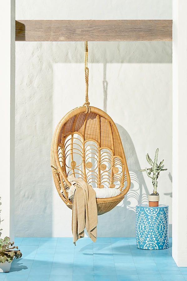 Hanging Hammock Chair with Cushions - Green Hammock Chair with Stand Included Porch Swing Hanging Chair for Bedroom Hanging Chair Indoor Hanging Chair