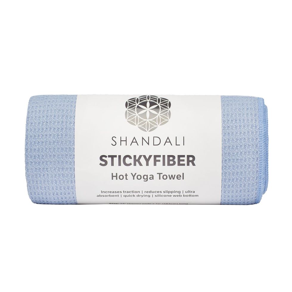 Yoga Towel,Hot Yoga Mat Towel - Sweat Absorbent Non-Slip Printed Yoga Towel  with Grip Dots for Hot Yoga, Pilates and Workout