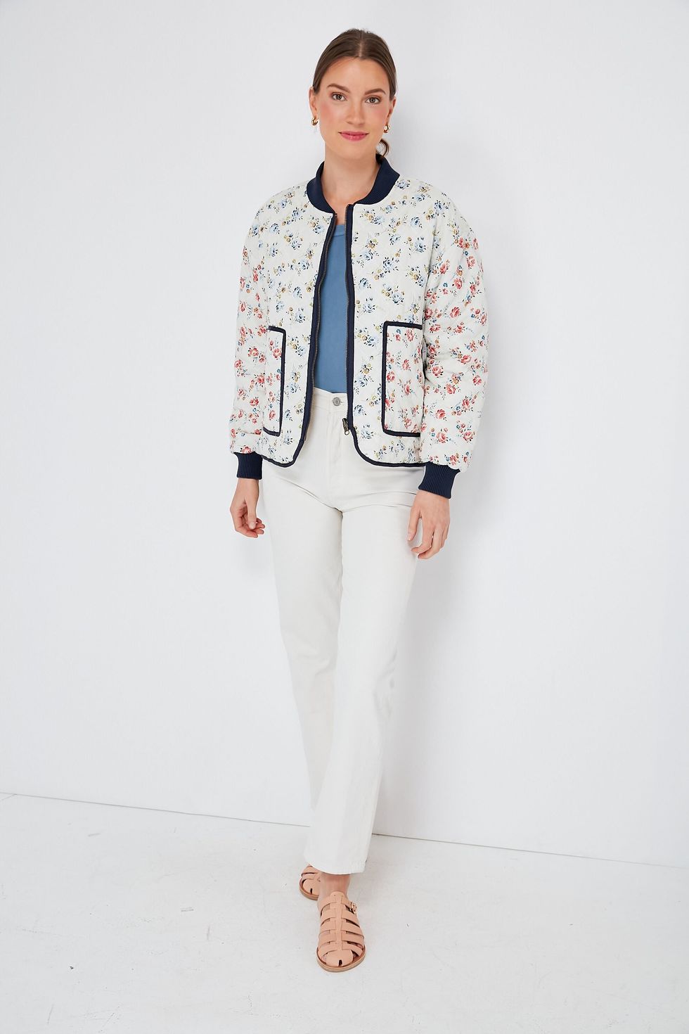 Carolina Rose Patchwork The Reversible Quilted Bomber