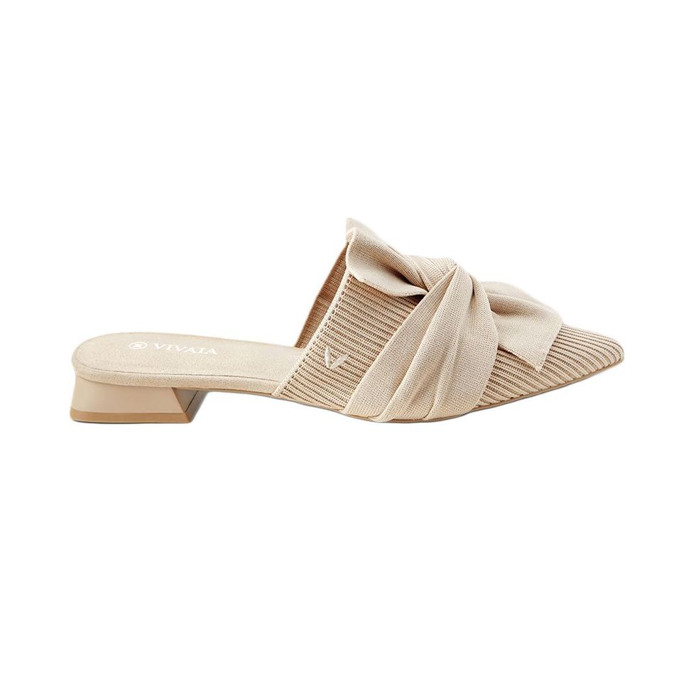 Yaffa Pointed-Toe Knot Sandals