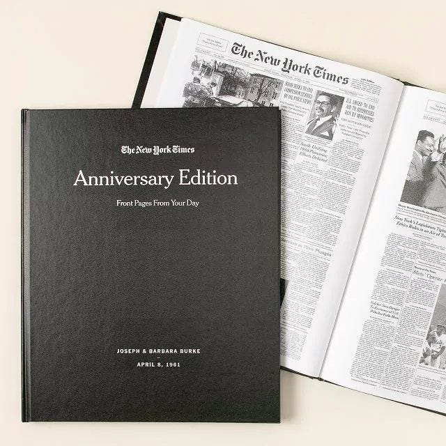 Custom Anniversary Book