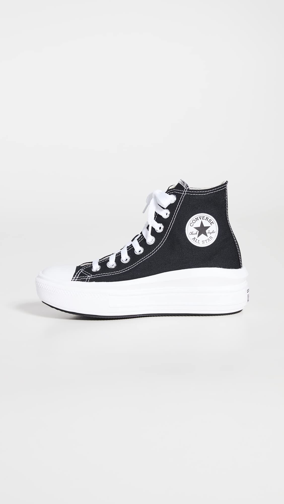 Converse negro con discount plataforma