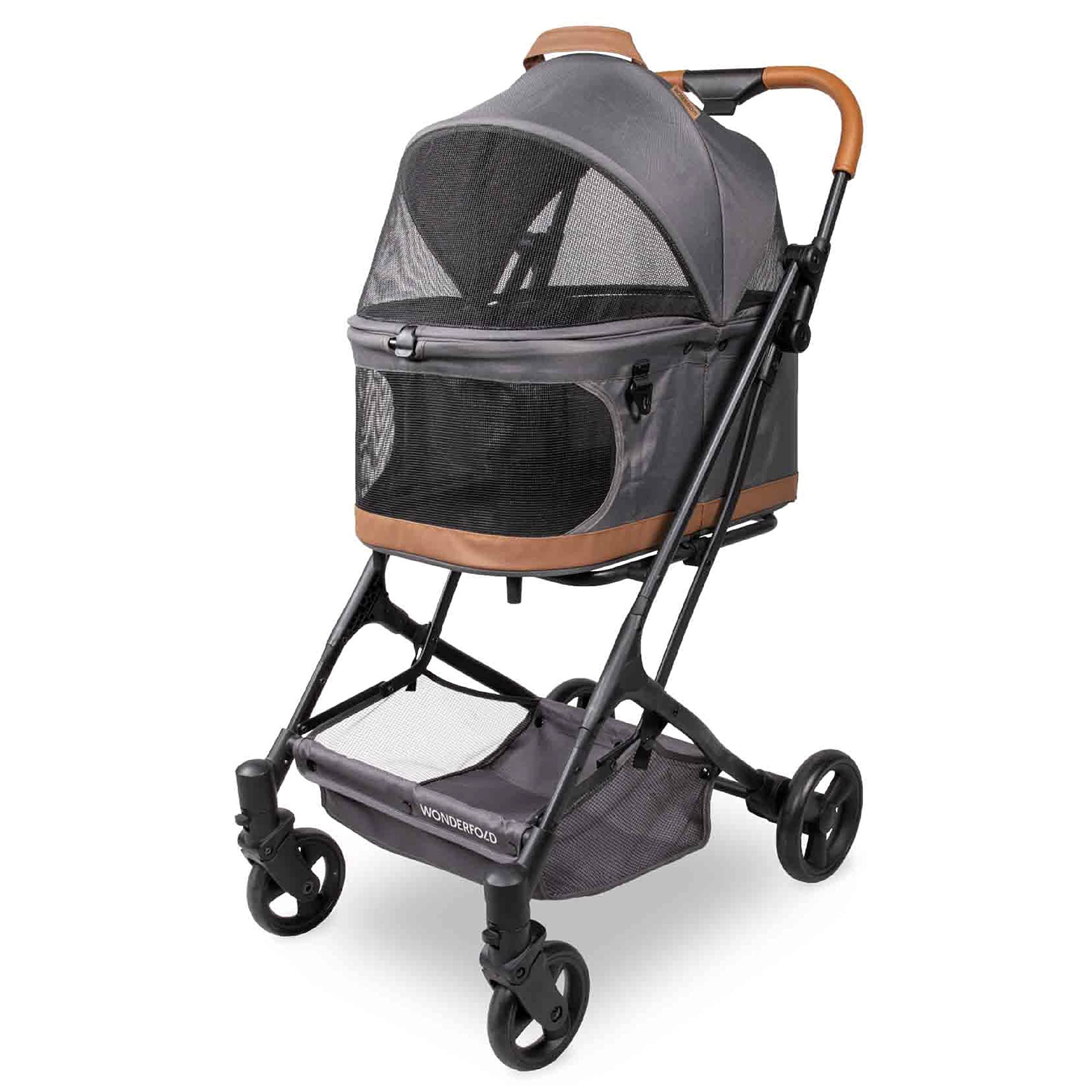 Cat stroller hotsell with detachable carrier