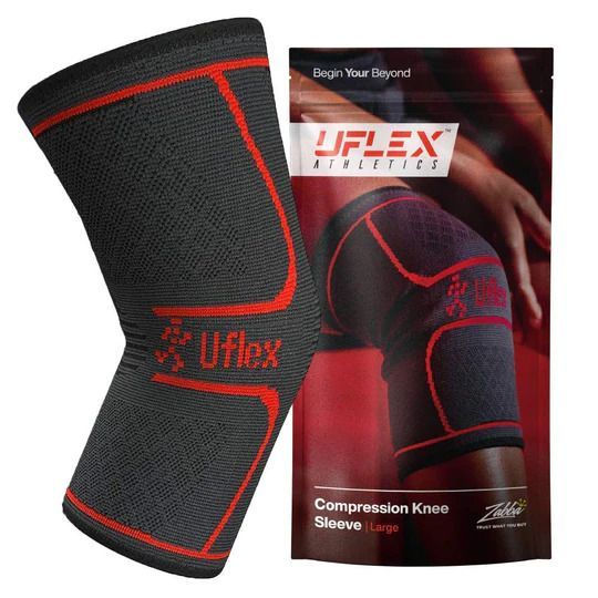 Uflex athletics knee compression deals sleeve support for running