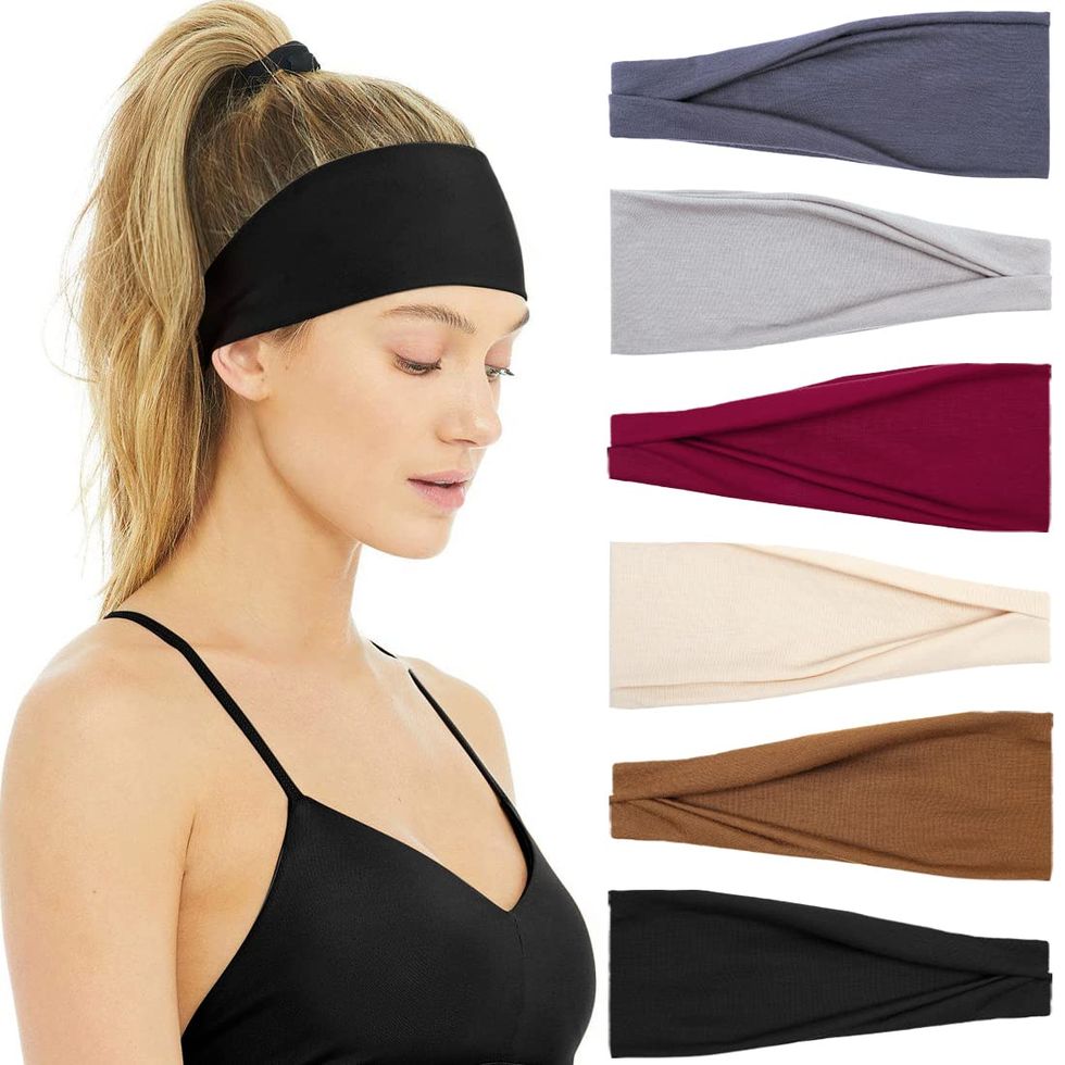 Thick Non-Slip Elastic Sport Headbands Hair Headbands for Women and Men