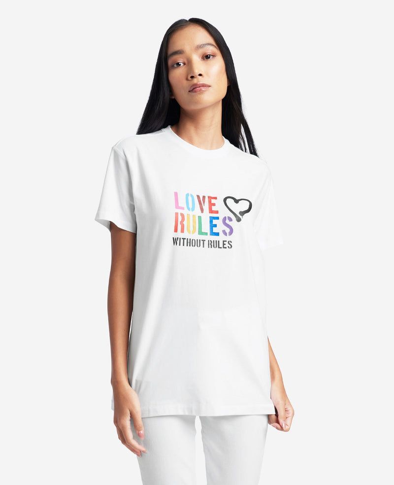 NEW In June We Wear Rainbow Colors Gay Pride Ally LGBTQ LGBT T-Shirt Pride  Month