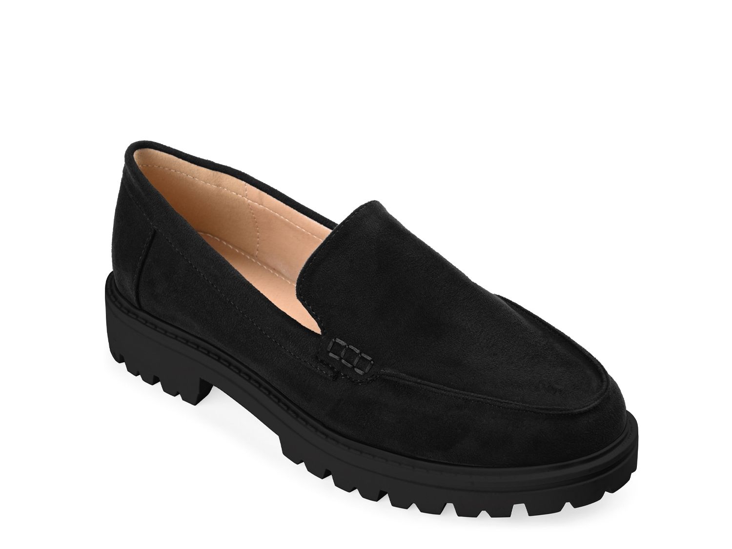 Womens black hot sale moccasin shoes