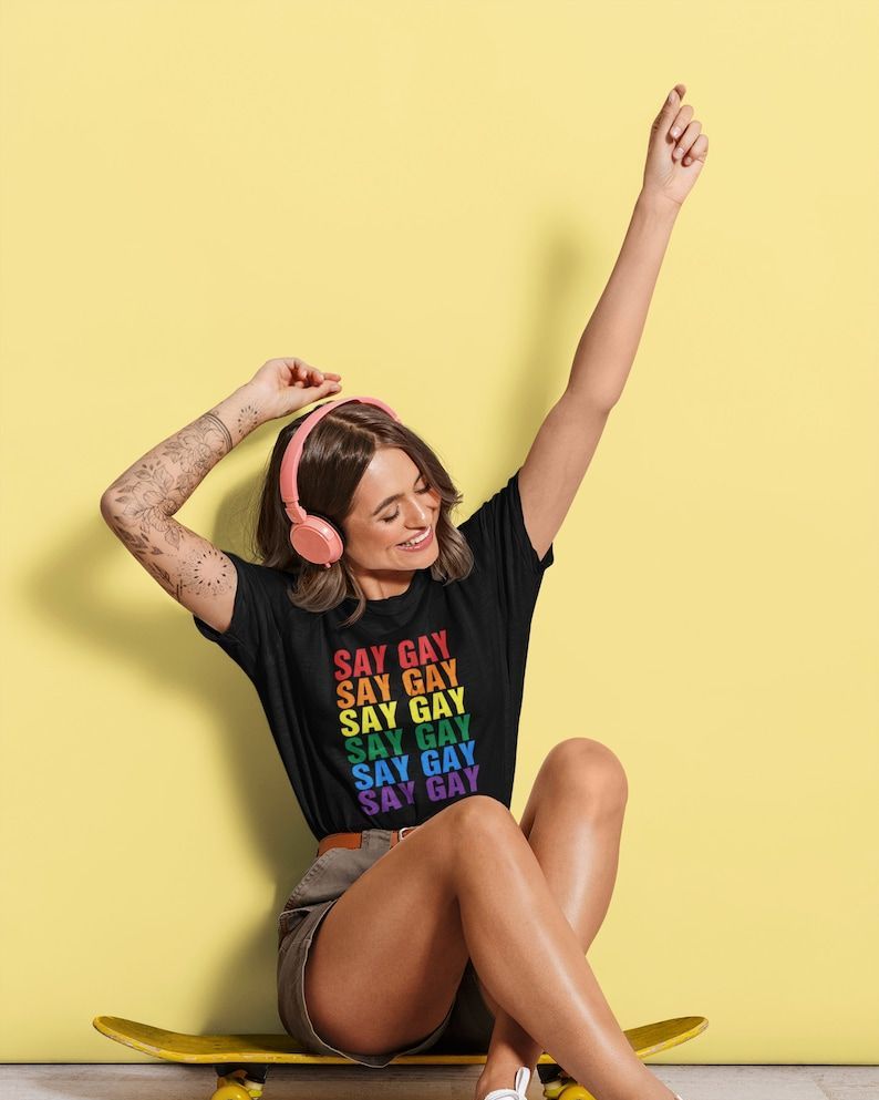 Say Gay Rainbow Shirt