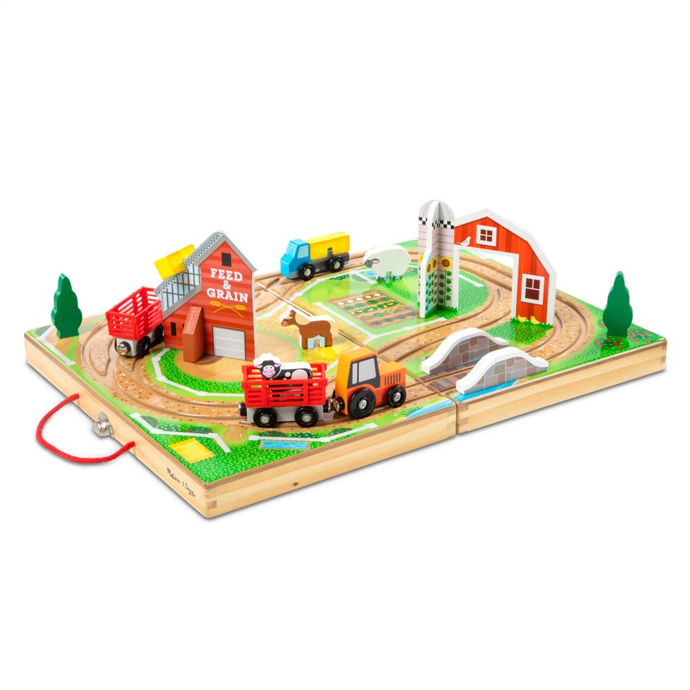 Wooden Take-Along Tabletop Farm