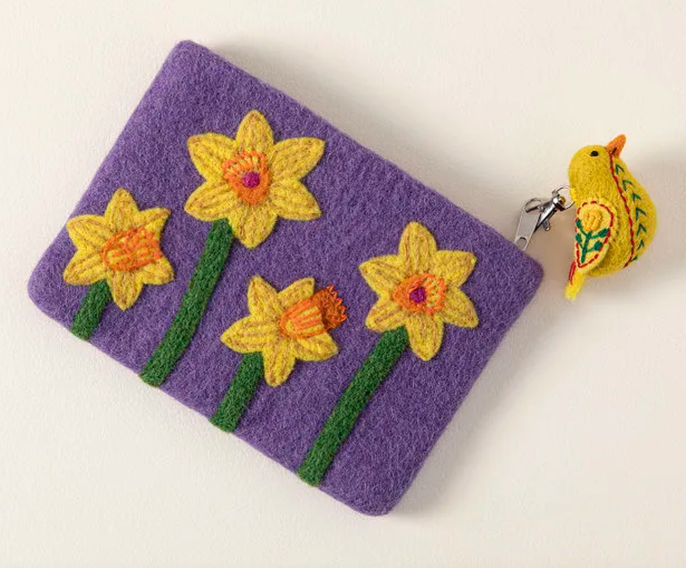 Felt Pouch With Charm