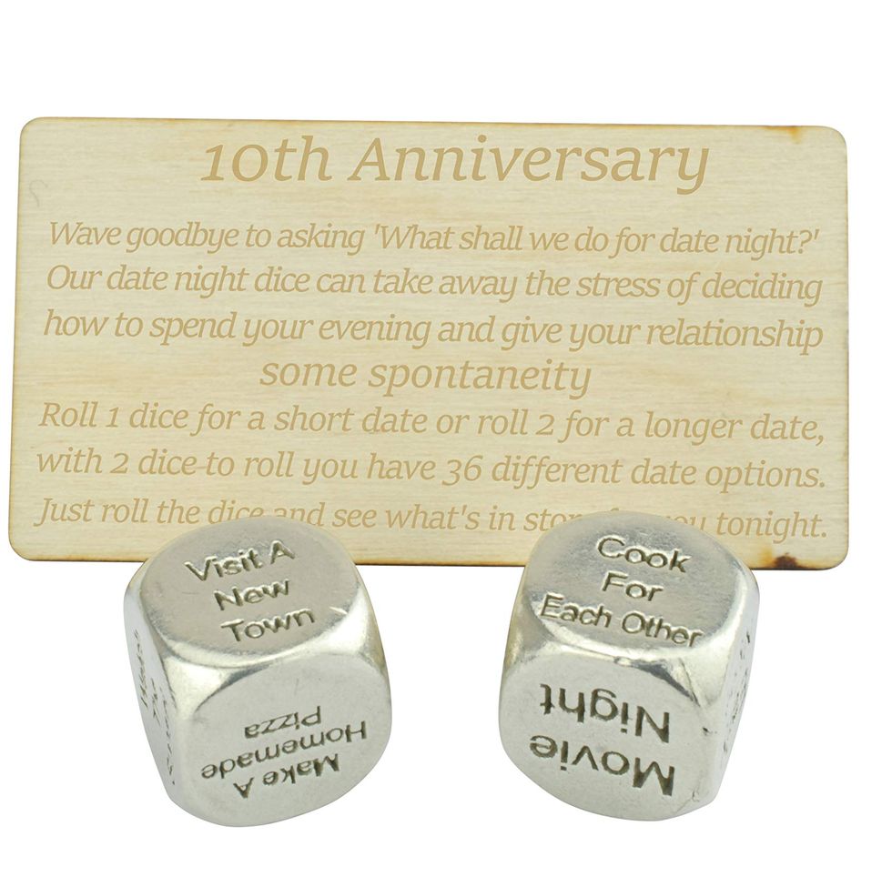10 Year Anniversary Gift, Gift for Men, Women, His, Hers 10th