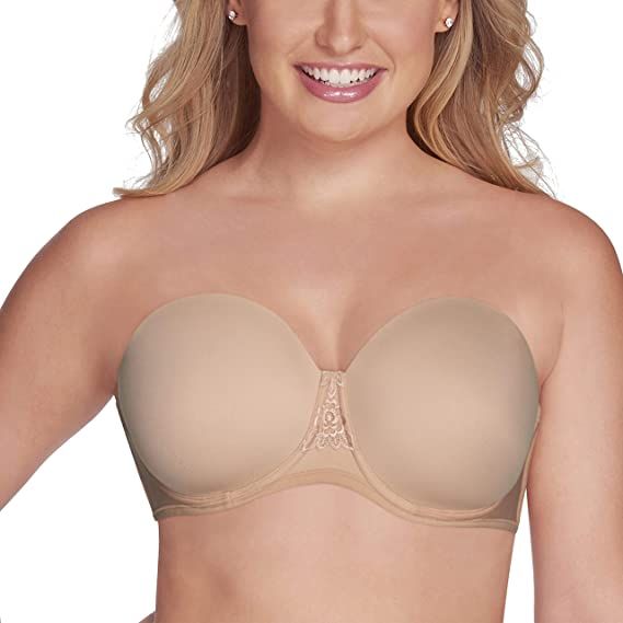  Push Up Bra Womens Beauty Back Smoothing Strapless Bra White :  Clothing, Shoes & Jewelry