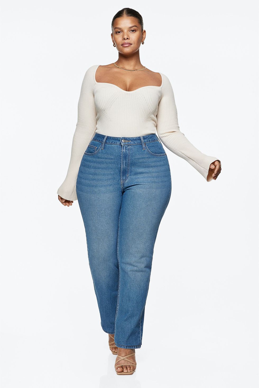 Curvy Fit Straight High Jeans