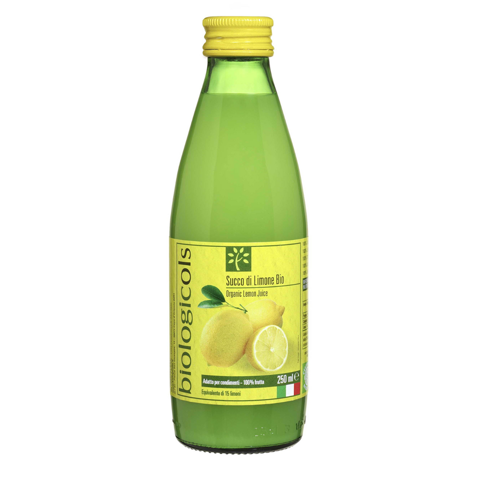 シチリア産有機レモン15個分 生搾りストレート果汁 250ml