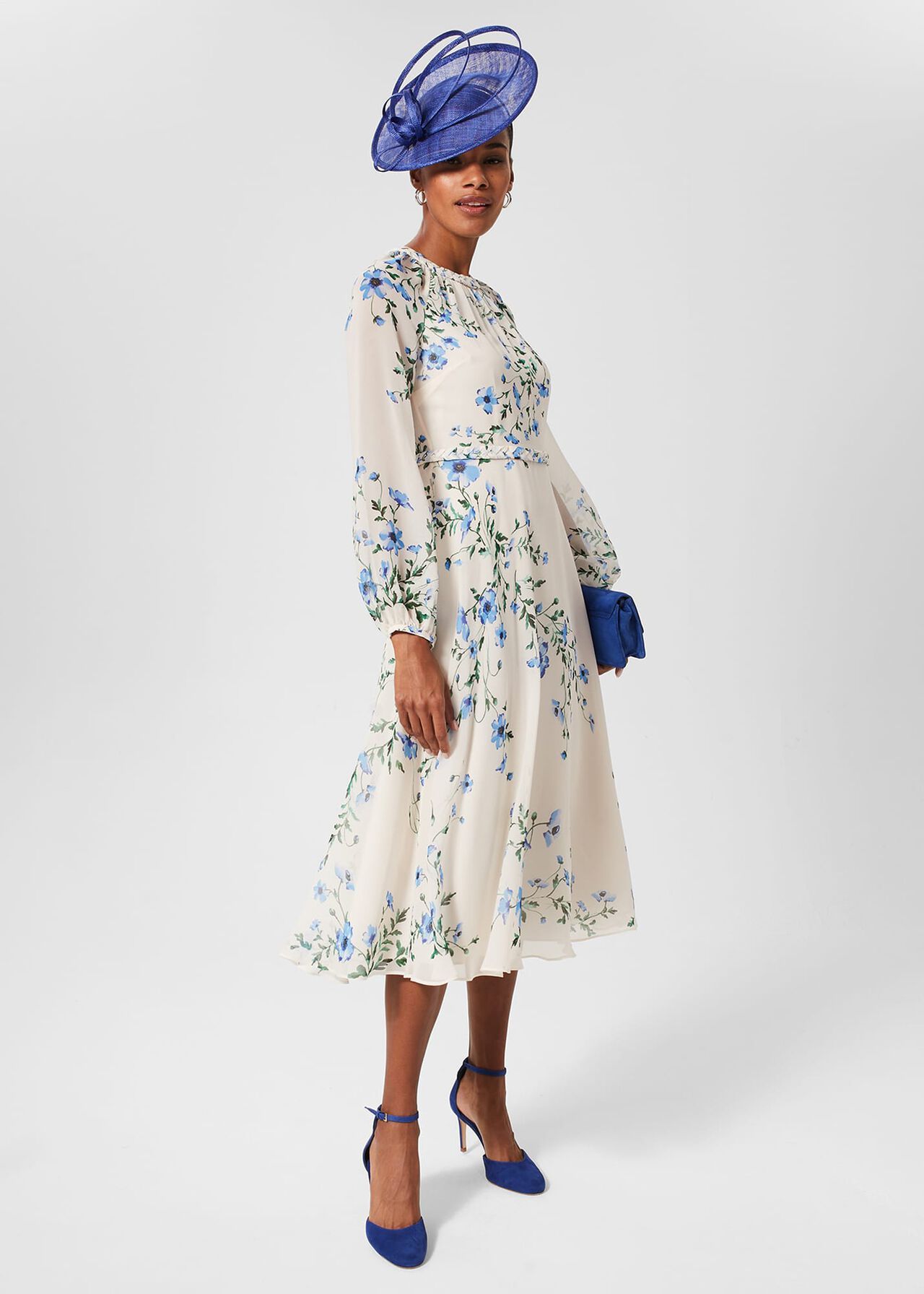 Floral gowns with clearance sleeves