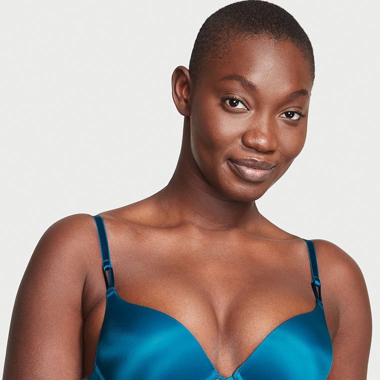  Victorias Secret Bombshell Sexy Strap Push Up Bra, Add 2 Cups,  Plunge Neckline, Bras For Women, Very Sexy Collection, Animal
