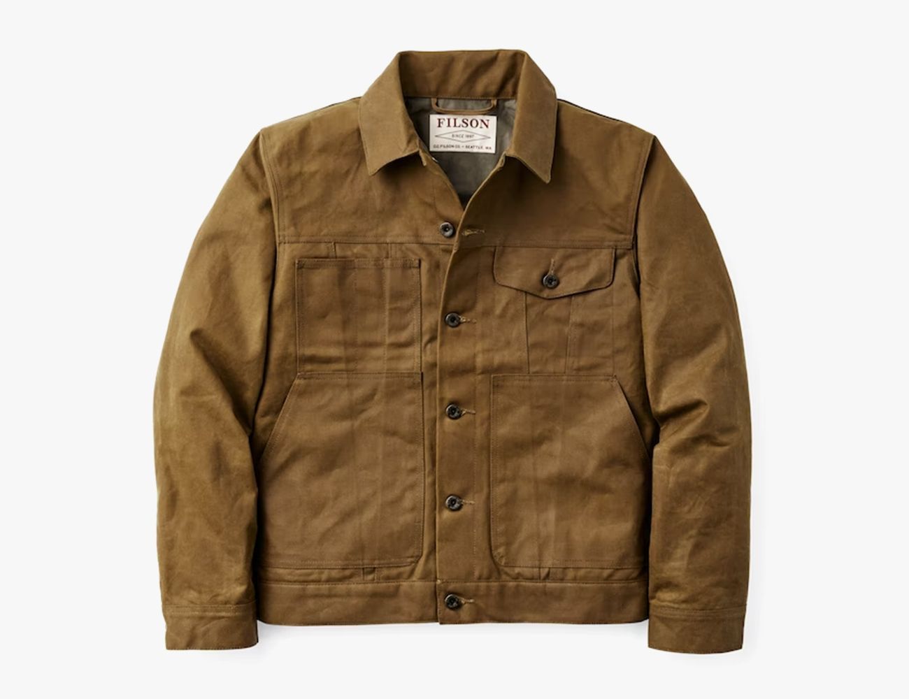 Flannel lined waxed hot sale canvas jacket