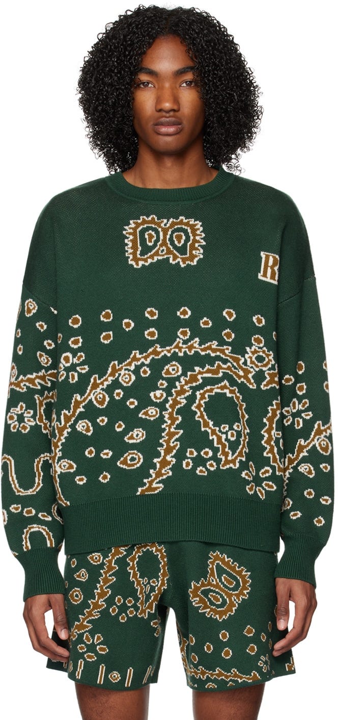 Green Bandana Sweater Green Bandana Sweater